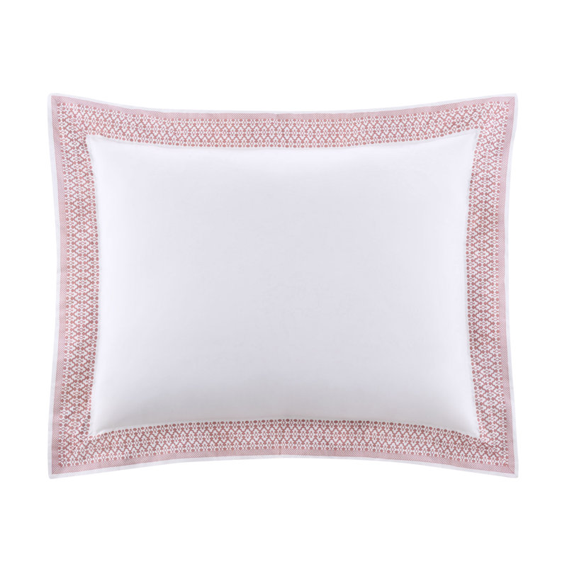 Southern Tide Augustine White/Pink Comforter Set, Queen Comforter + 2 Standard Pillow Shams