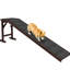 Rampe d'accès pour chien et chat en bois, 74 po x 16 po x 25 po, facile à utiliser, pente basse brune d'accès, bois de qualité