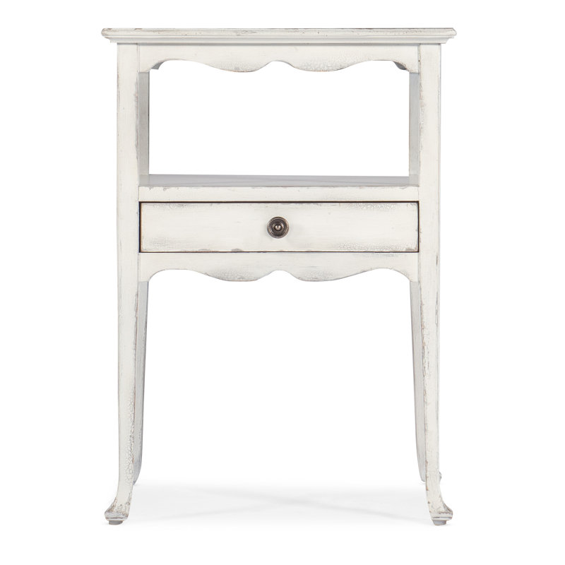 Charleston One-Drawer Accent Table, Magnolia White