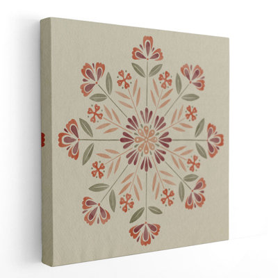 Folk Snowflakes I - reproduction d'art sur toile
