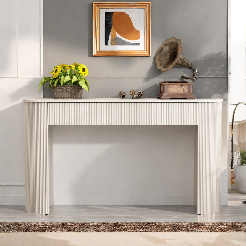 Console moderne avec 2 tiroirs