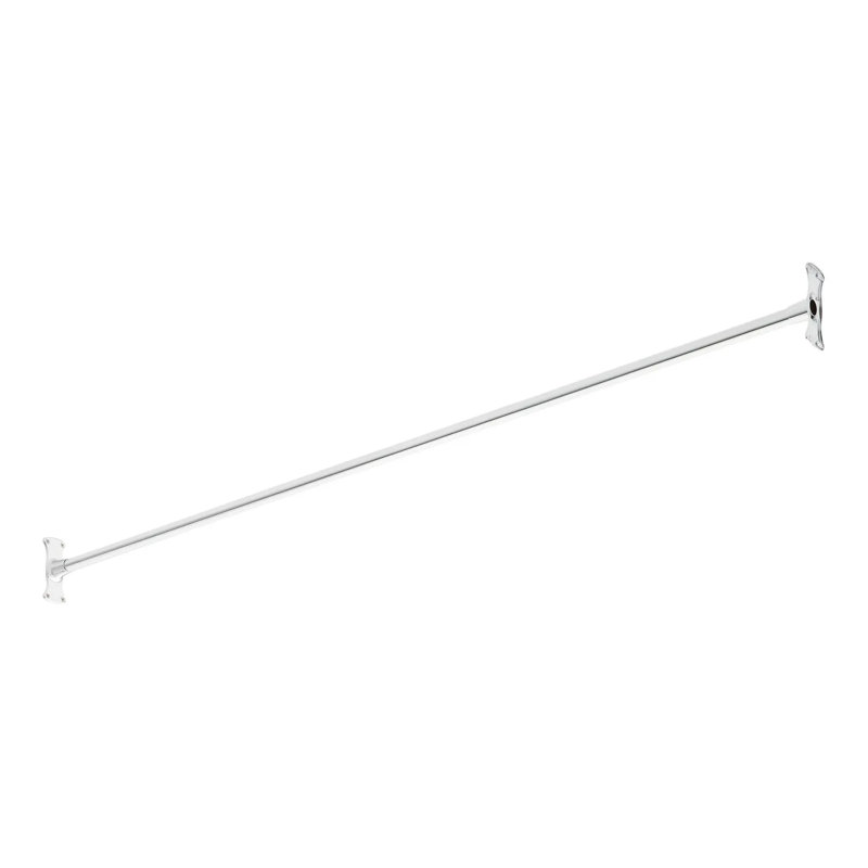 Tringle à rideau de douche 66 po en laiton, Chrome