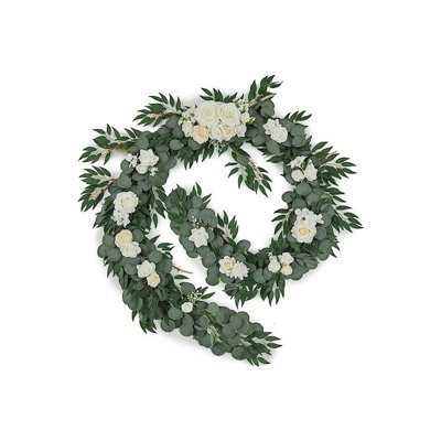 Guirlande artificielle 6 pi avec fleurs artificielles
