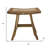 Ripley Compact Curvilinear Teak Shower Or Outdoor Bench In Finish-1607437211-1607437201