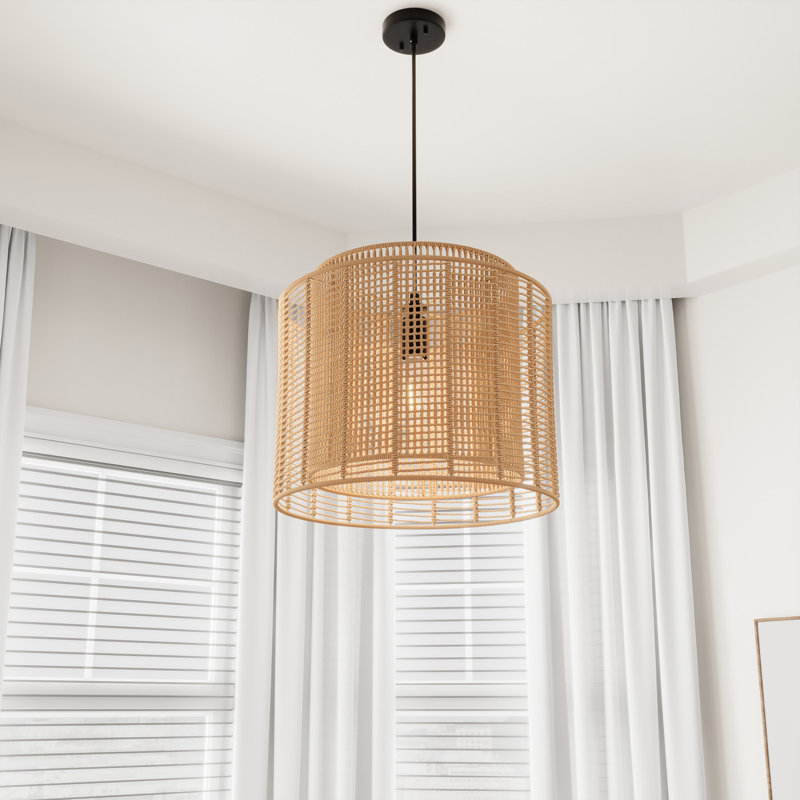 Luminaire suspendu tambour 1 lumière Framlingham