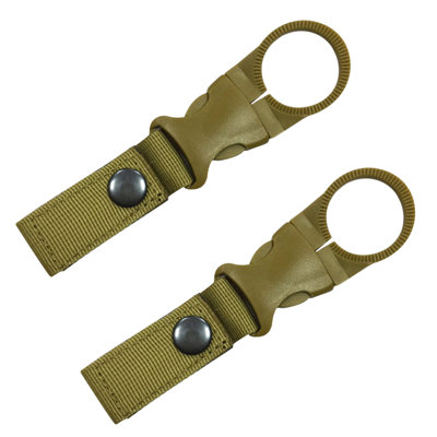 Bouteille d'eau 2PC Bouteille d'eau extérieure Bouteille d'eau portable Anneau Boucle Crochet de bouteille Pince pour sac à dos Ceinture Ceinture de camping en plein air Randonnée Alpinisme
