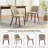 Dining Chairs Set of 6, Upholstered Fabric Side Chairs with Padded Seat-983631436-983631438