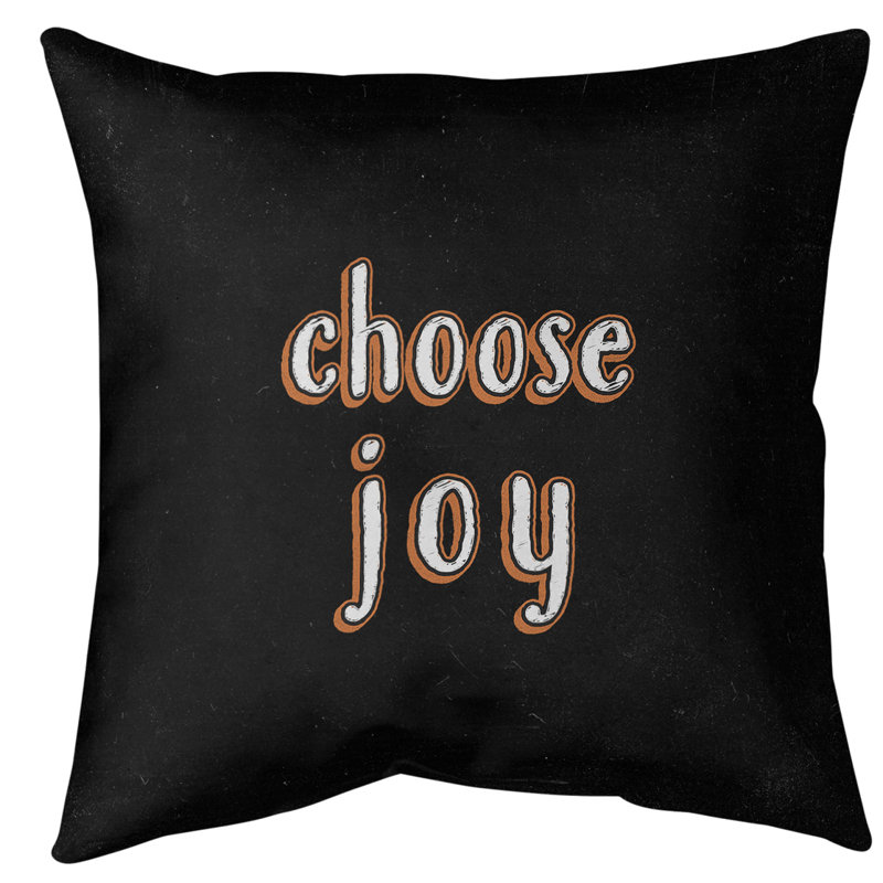 Coussin de sol choose Joy, H 36 po x l 36 po, Orange