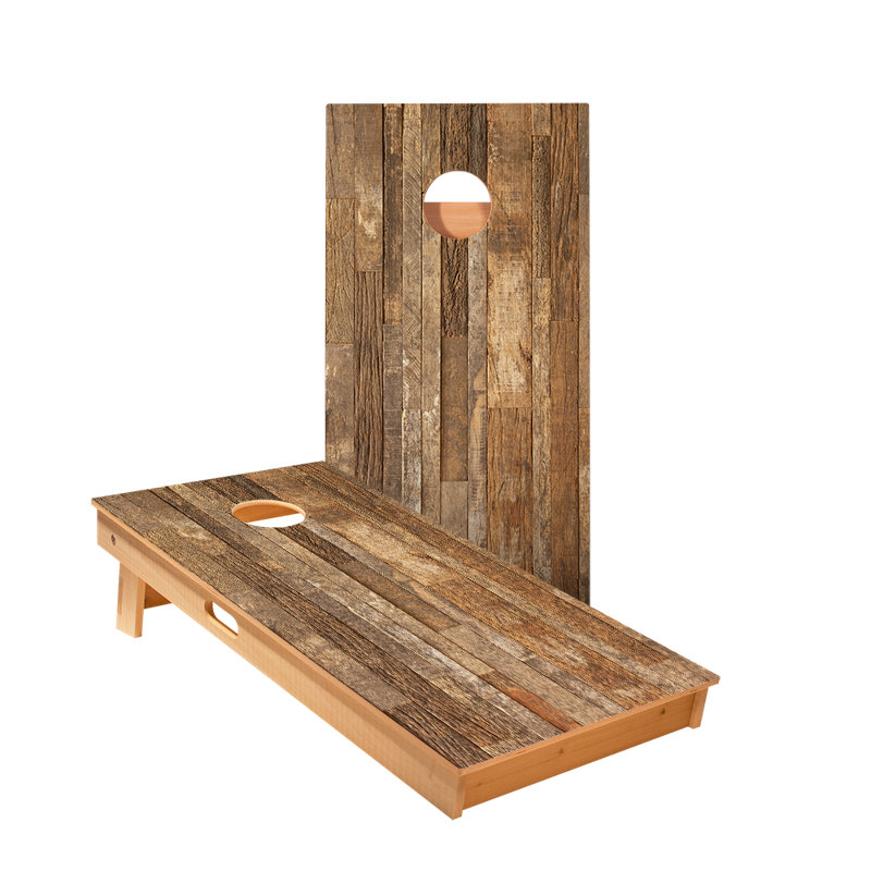 Planches de cornhole rustiques en bois Sig Pro