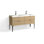 Avila 60" W Freestanding Double Bathroom Vanity with Dean Leg