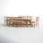 Maxine 10-Person Extendable Solid Wood Dining Set