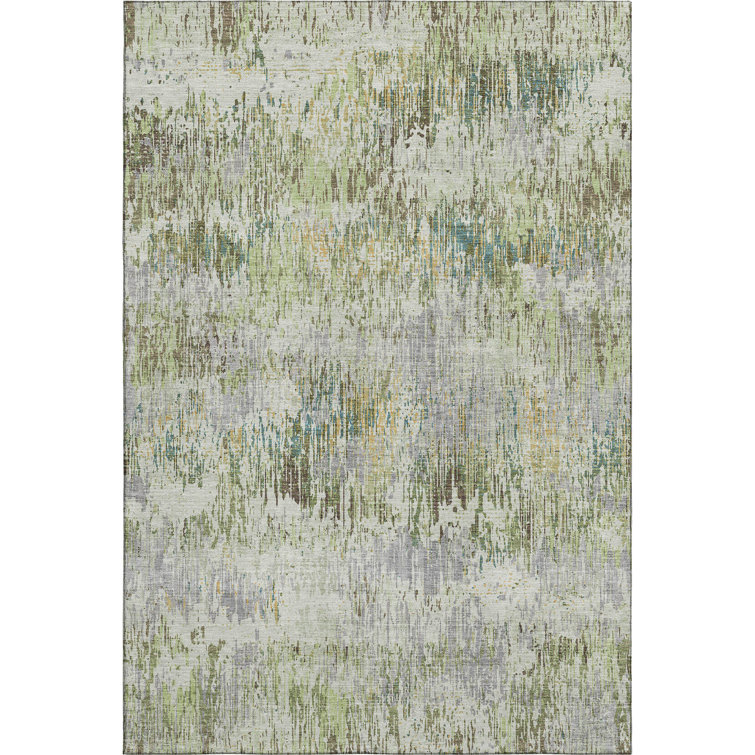 Premium Machine Washable Kumbhar AMF1377 Stripes Rug