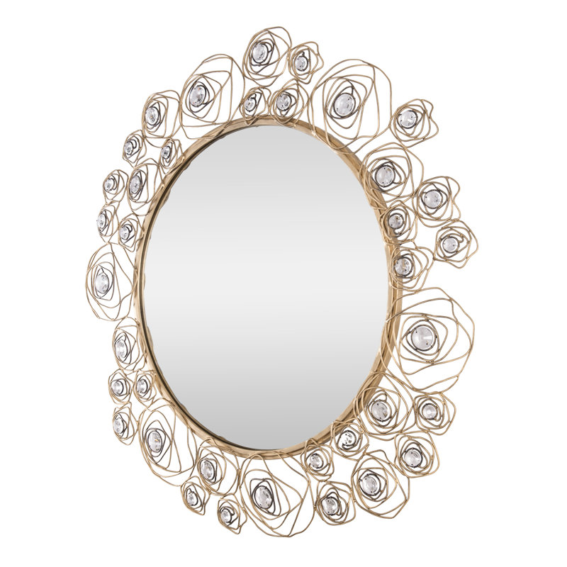 Ethereal Rose Wall Mirror - Havana Gold Ombre