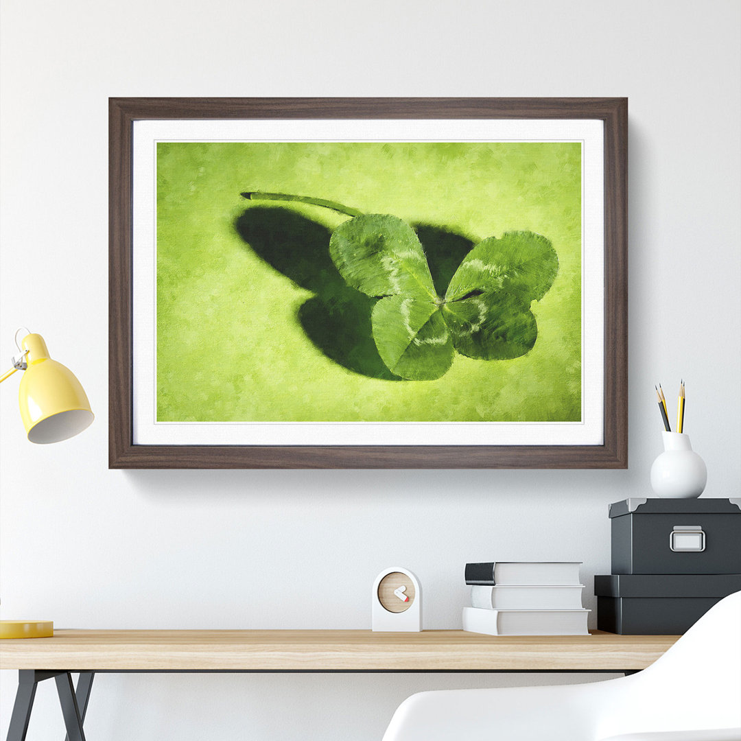 Irish Four Leaf Clover - Picture Frame Painting