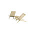 2 - Person Wood Patio Dining Set with