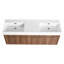 Meuble-lavabo mural 60 po avec lavabo, lavabo à double rebord épais en résine-1503426