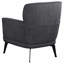 Chaise d'appoint grise avec pieds en métal-1550773546