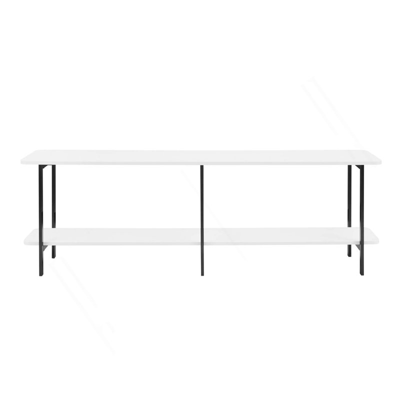 Console Table In White, White