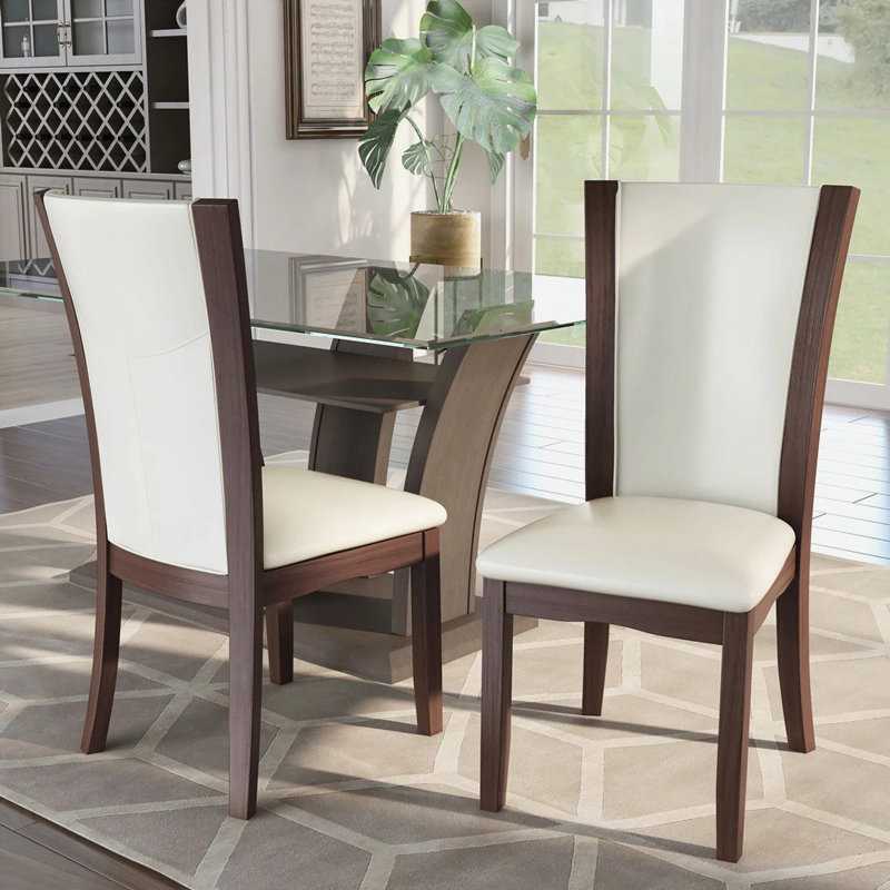 2pcs Side Chairs, White