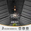 24 pi L 14 pi. D Pavillon de jardin en acier galvanisé avec double toit-112498314-112498316