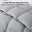 Housse de couette en duvet d'oie 100% coton-136870434-136870433