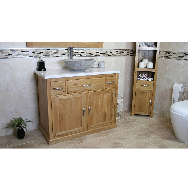 Judah 1000mm Single Bathroom Vanity with Vessel St1 Basin, Grey
