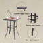 Alyne 6 - Person Patio Dining Set with Square Table