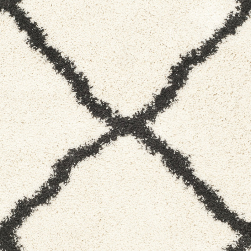 Bertle Shag Performance Geometric Rug, Rectangle 3' x 5'