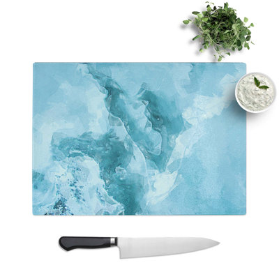 Tempered Glass Peaceful Chopping Board