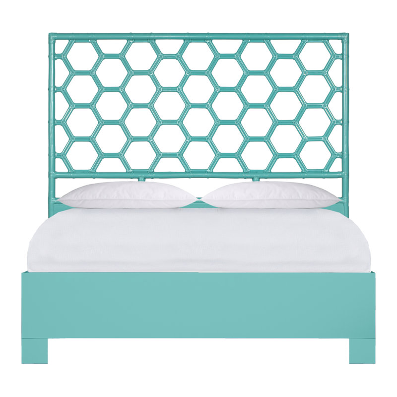 Honeycomb Bed, Turquoise, Queen