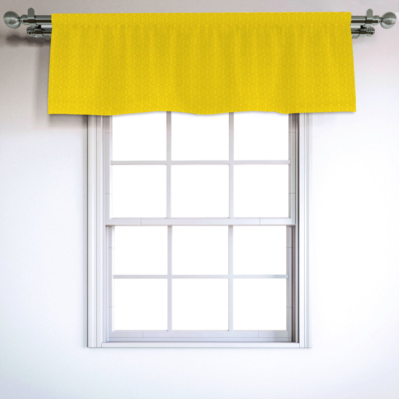 Sateen Ruffled Window Valance