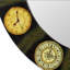 Miroir d'appoint éclectique The Face of Time