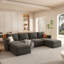 Grand canapé modulaire moderne, canapé modulaire en U avec fonction de rangement-1292511215