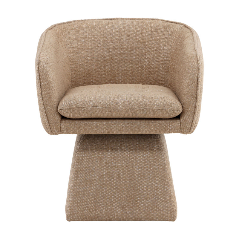 Jonie Upholstered Swivel Chair, Camel, Camel