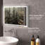Miroir de salle de bain avancé avec éclairage polyvalent et conception conviviale