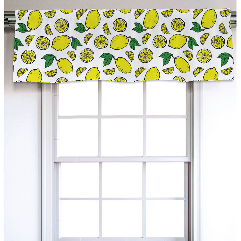 Sateen Ruffled Window Valance