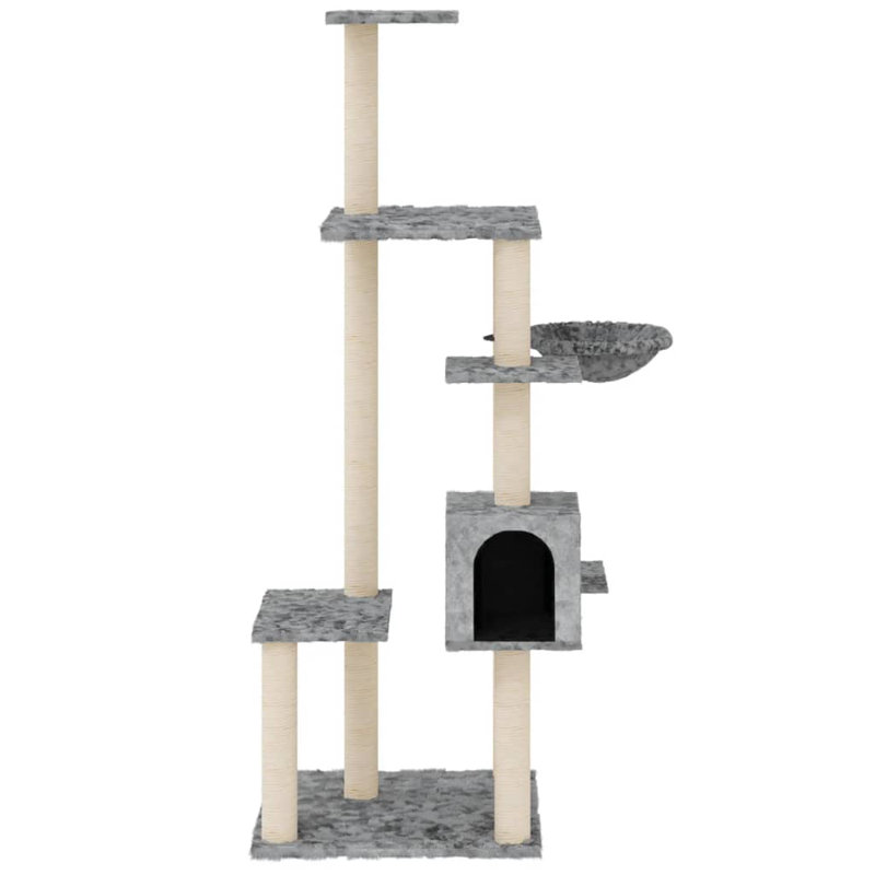 Frey 142cm H Cat Tree, Light Grey