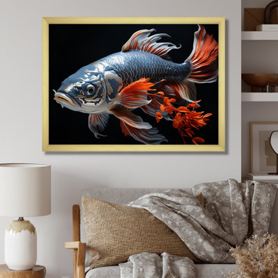 Coral Kois Fish Gentle Beauty - Animals Wall Decor