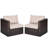 59'' Wide Straight Wicker Loveseat with Cushions-226978224