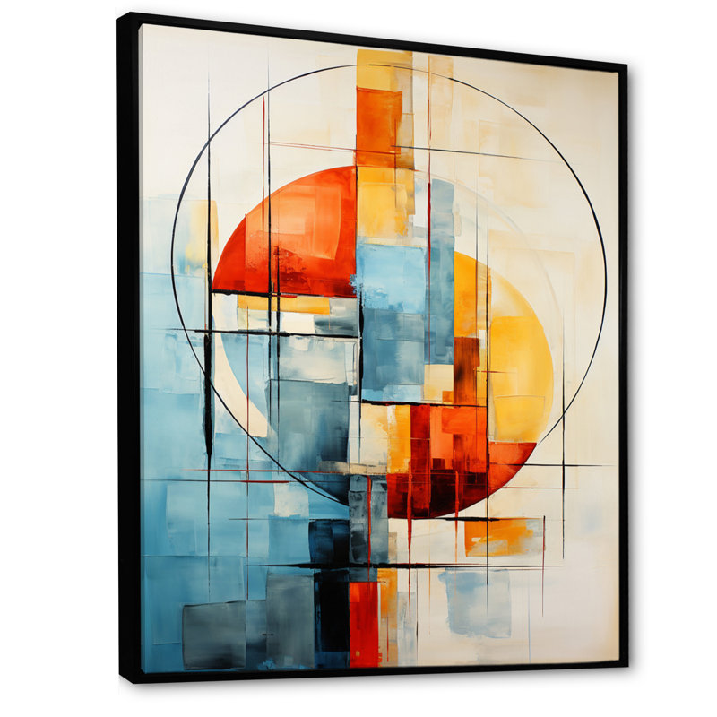 Portrait de femme rétro Mid-Century II sur toile, H 32 po x l 24 po x P 1 po, Cadre flottant noir