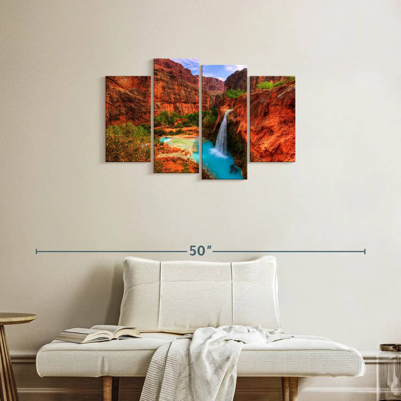 Havasupai Canyon Falls, H 22 po x l 36 po