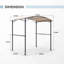  8X5 Ft Outdoor Grill with Serving Shelf and Storage Hooks