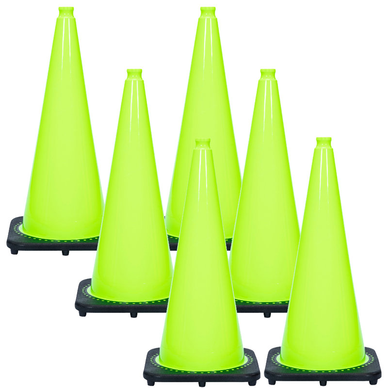 Mr. Chain 28'' H Plastic Post, Safety Green