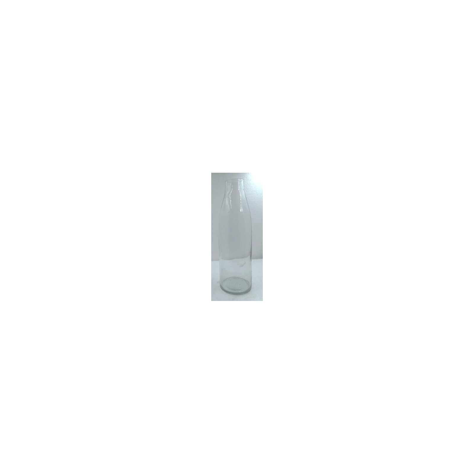 Cole and Grey Glass Wide Clear Decorative Vase, 15" H x 5" W x 5" D