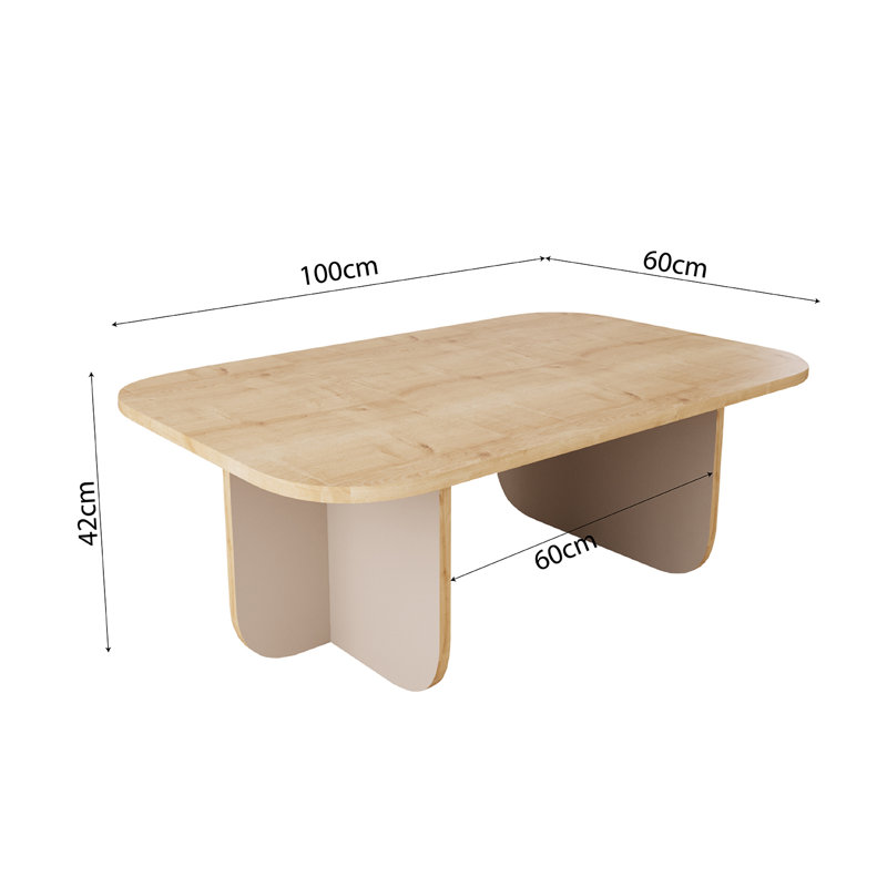 BECA Coffee Table, Light Grey