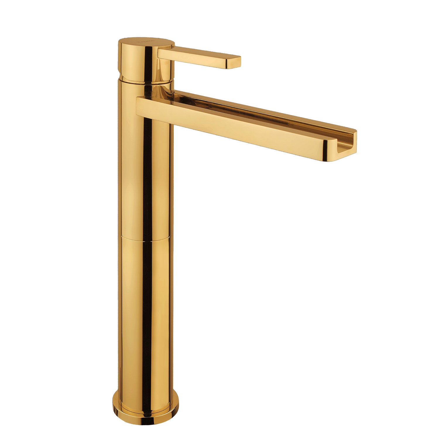 Capri Single-Hole Bathroom Faucet, Polished Gold
