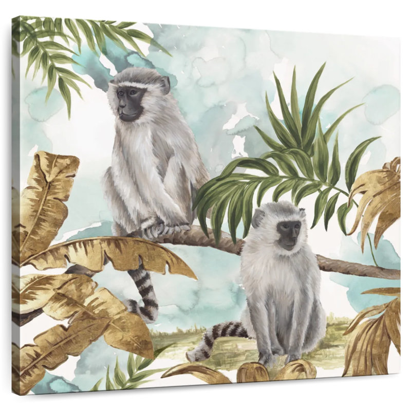 Brampt Golden Monkeys, 39" H x 39" W