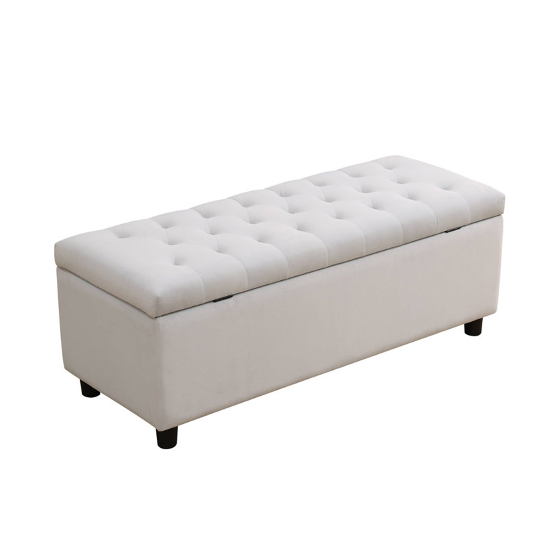 Srinidhi Microfiber / Microsuede Upholstered Storage Bench