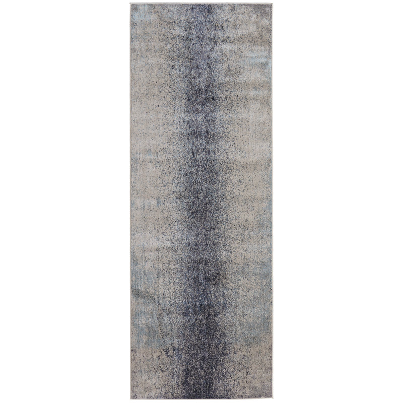 Tapis en polyester / polypropylène Oria, Tapis de couloir 2 pi 10 po x 7 pi 10 po