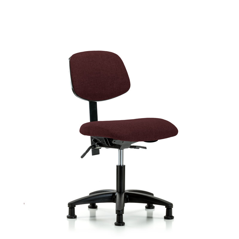 Chaise de travail Jailyn, Bourgogne, Patins, Oui
